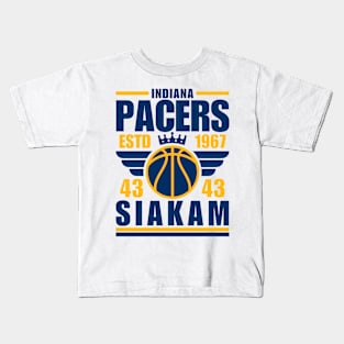 Indiana Pacers Siakam 43 Basketball Retro Kids T-Shirt